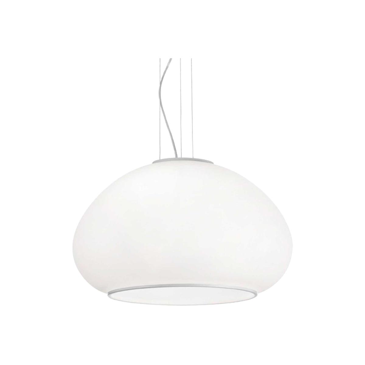 Mama 3 Light Dome Ceiling Pendant - White