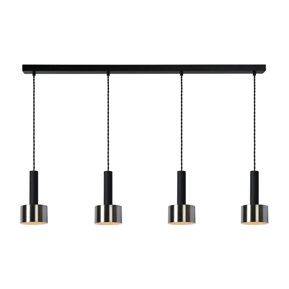 Teun Retro Bar Pendant Light Black - Black