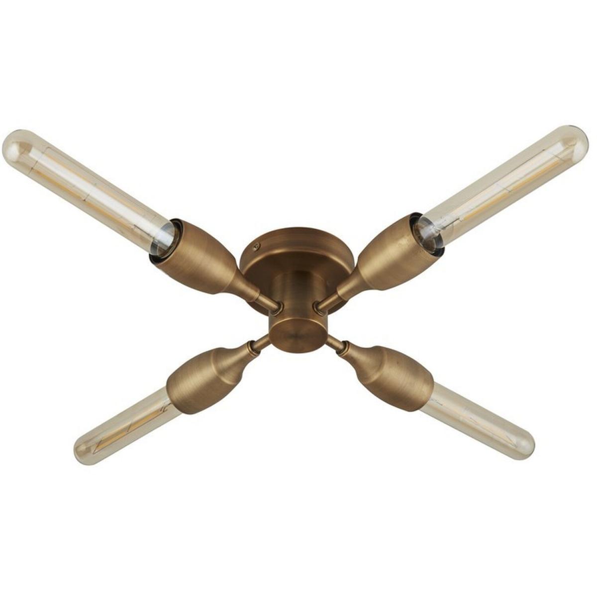 Tubes Bronze Flush Light 4 Light - Bronze – image 2