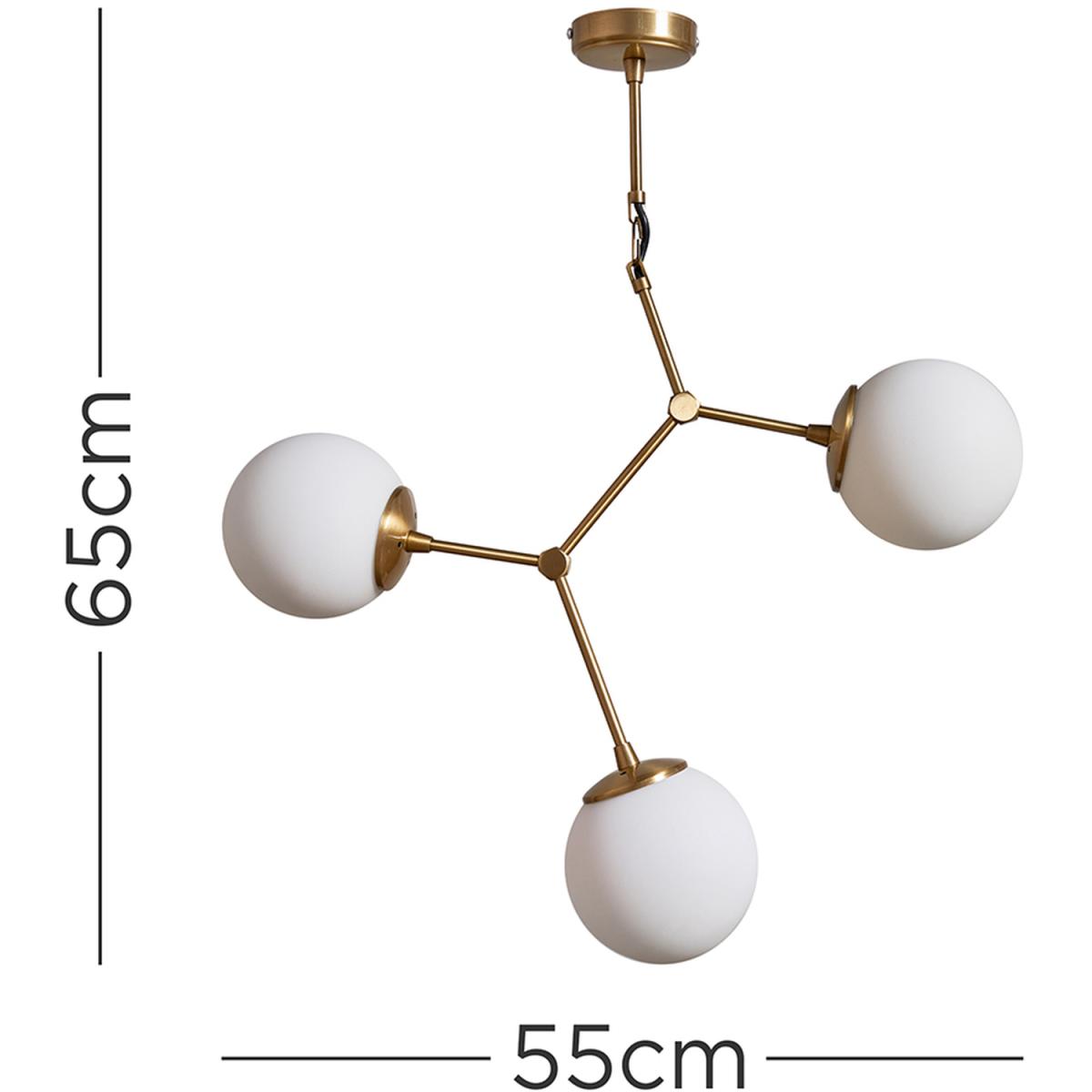 Cassini 3 Way Gold Ceiling Bar Light - Gold – image 3