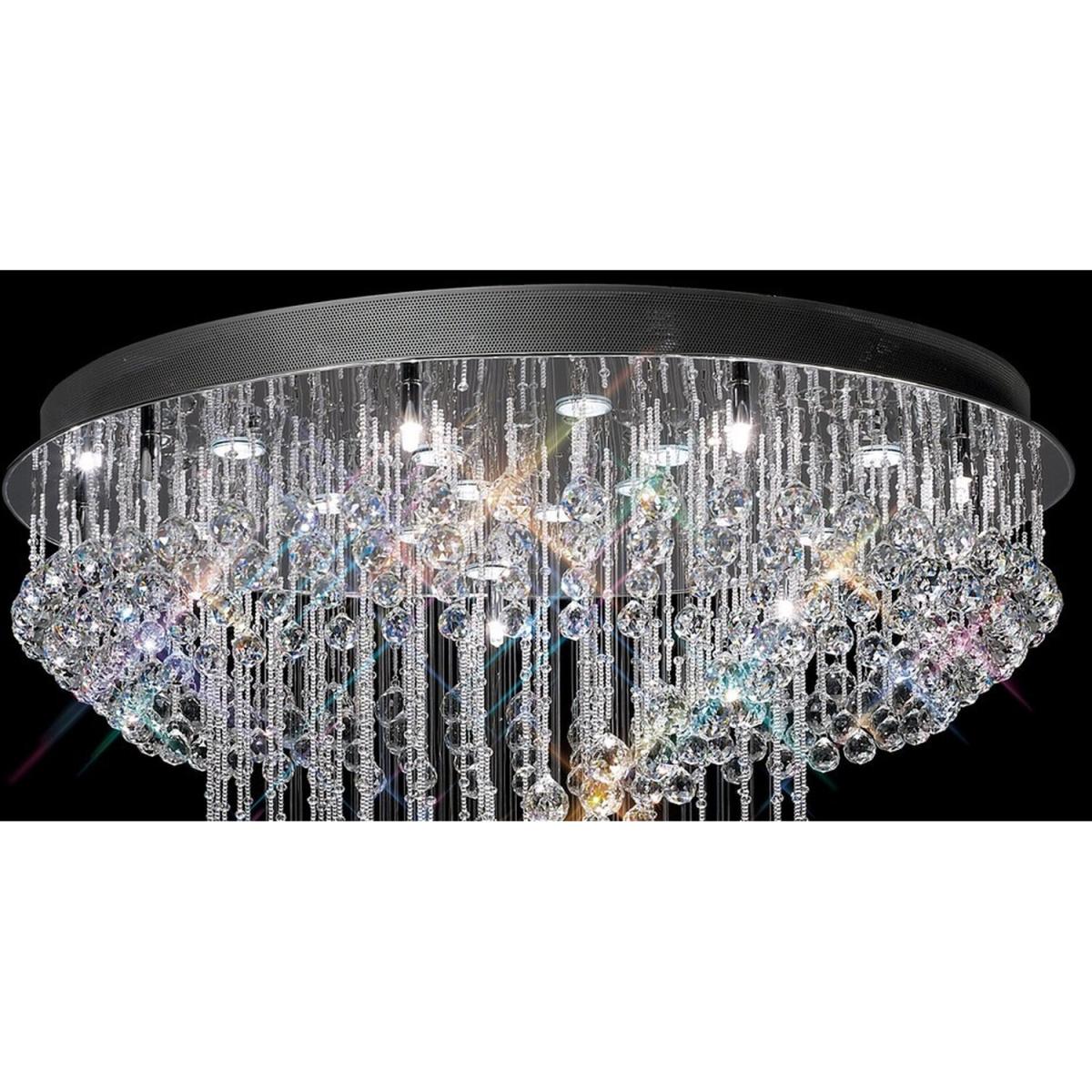 Colorado Ceiling Cluster Pendant Multi-Spiral 2Polished Chrome, Crystal - Polished Chrome – image 4