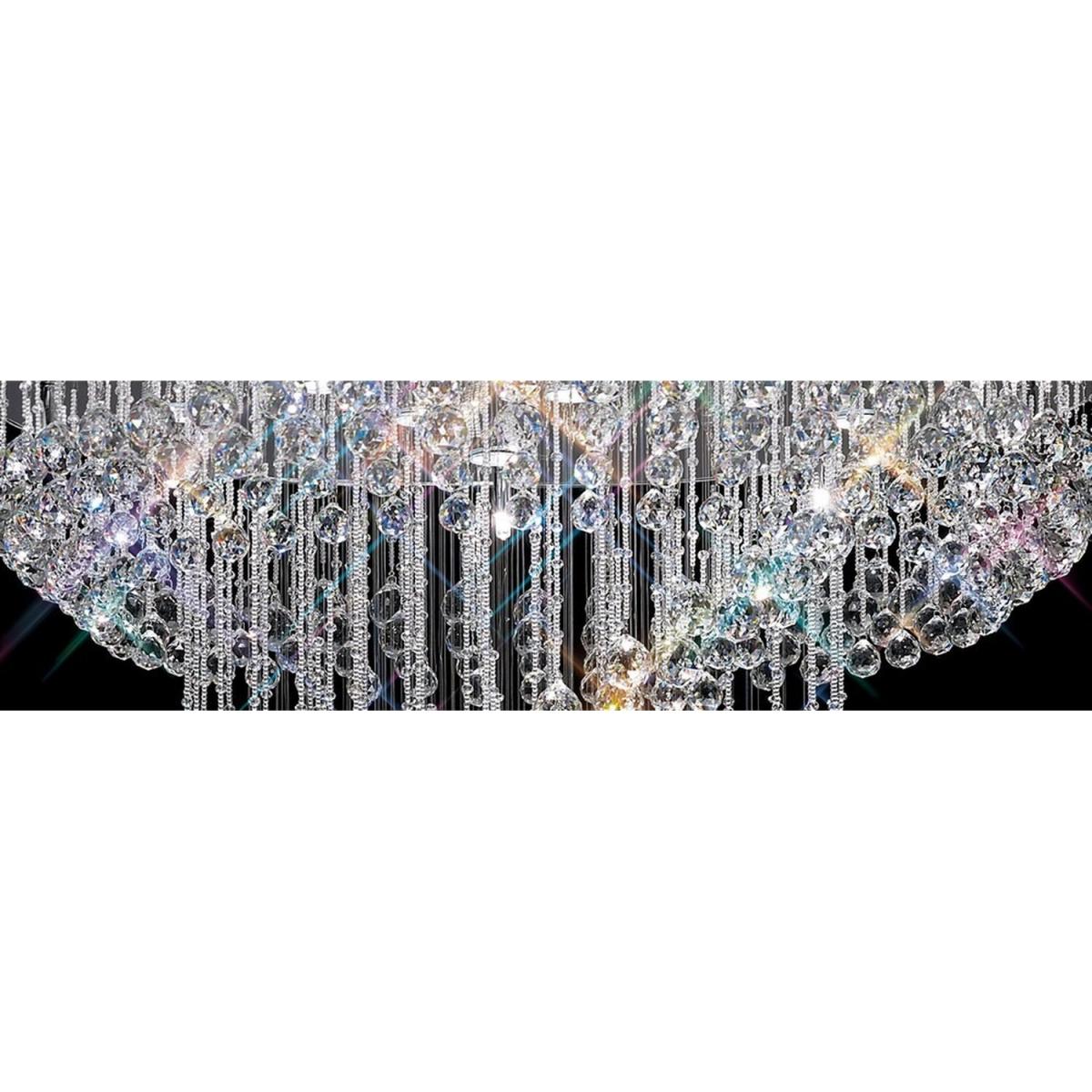 Colorado Ceiling Cluster Pendant Multi-Spiral 2Polished Chrome, Crystal - Polished Chrome – image 6