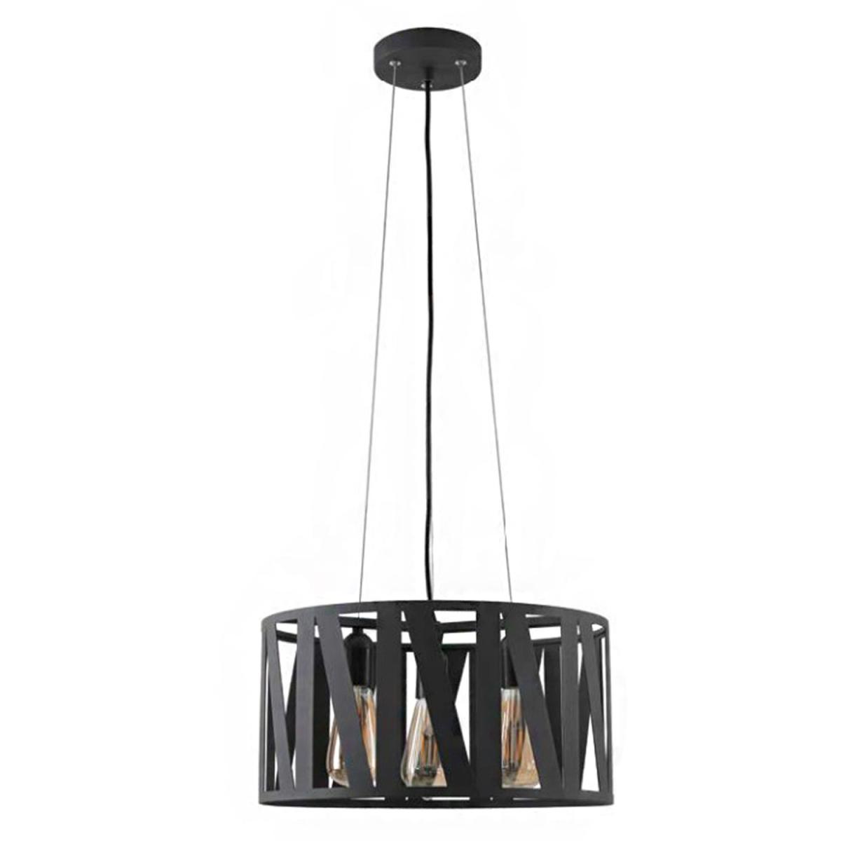 CGC NIKITA Black Metal Cutout Suspended Ceiling Light - black – image 3