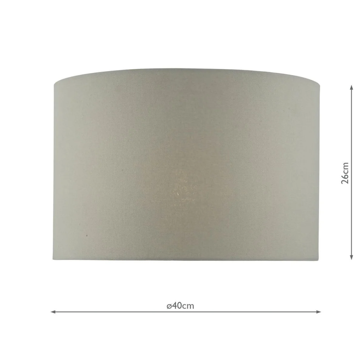 Cassandra Grey Cotton Drum Shade 40cm – image 3