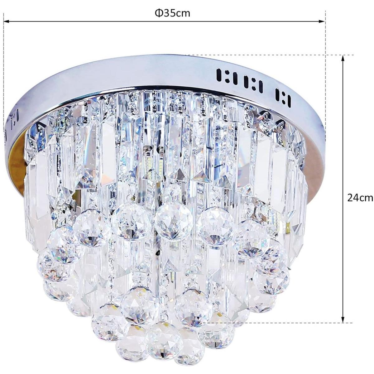 Round Crystal Light - Silver – image 3