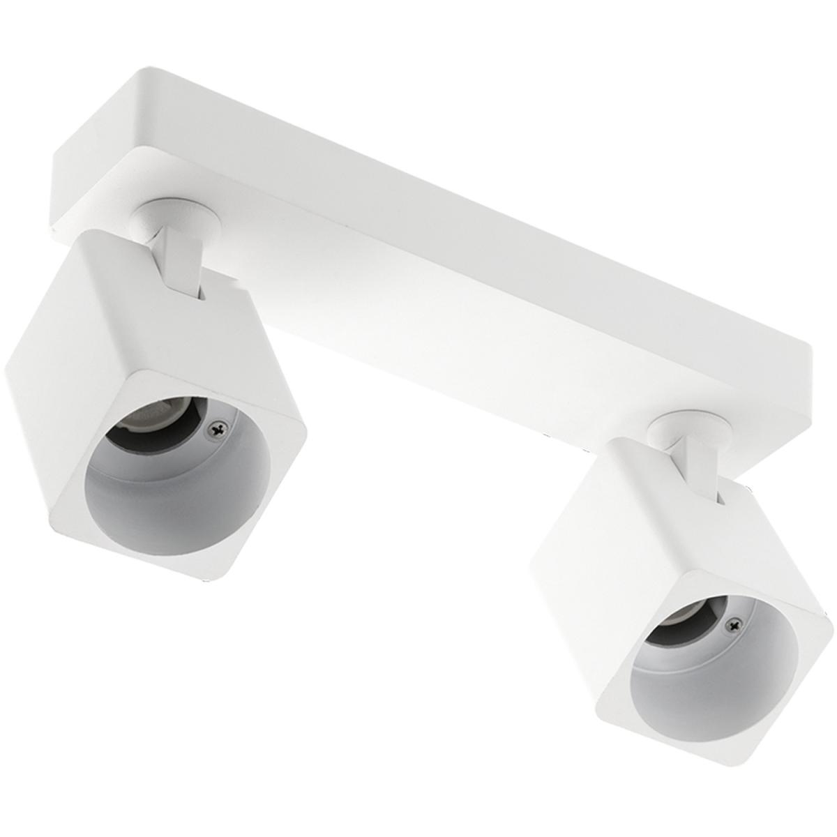 CGC ROSA Twin White Square Spotlight With Adjustable Head - WHITE – image 3