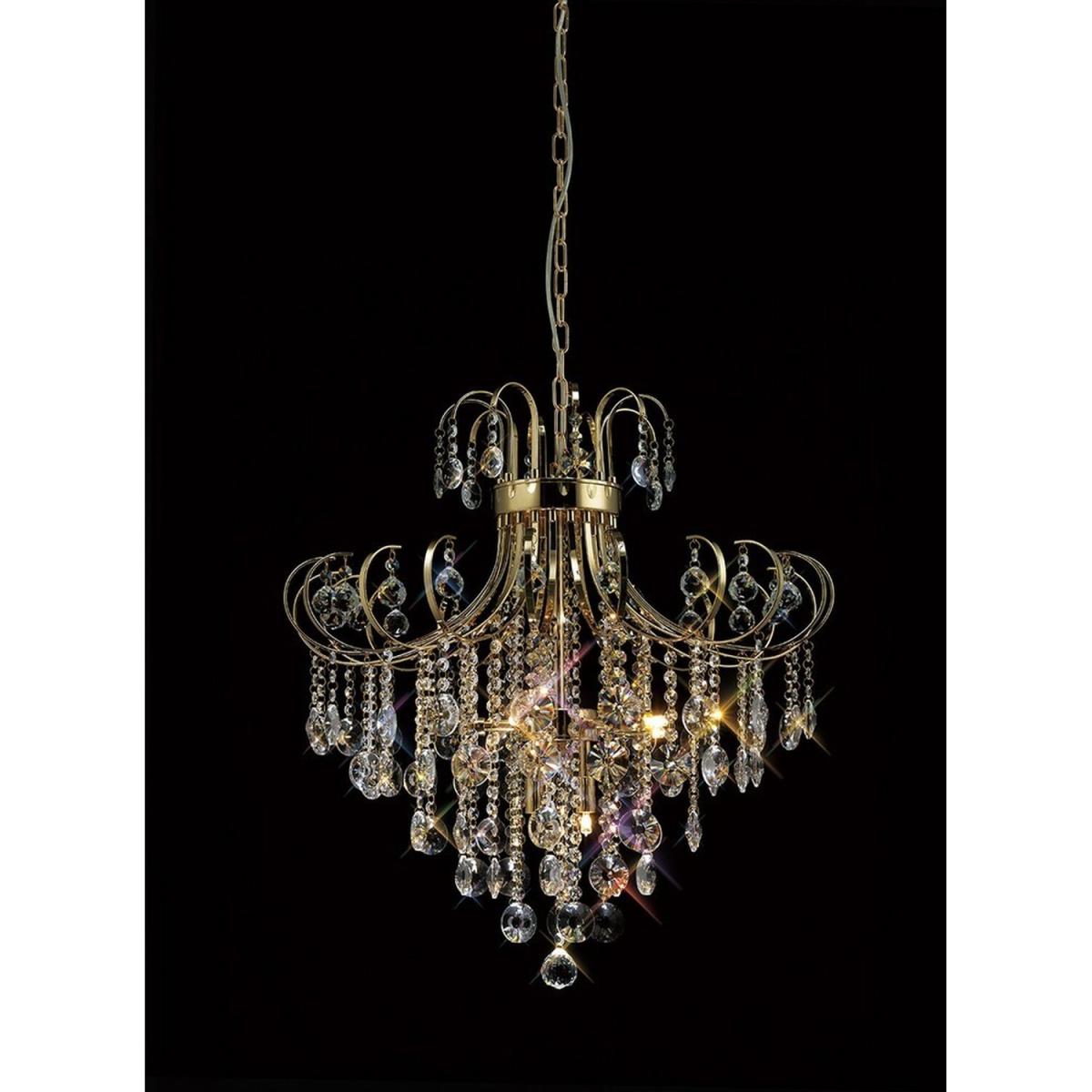 Rosina Ceiling Pendant 7 Light French Gold, Crystal - French Gold – image 2