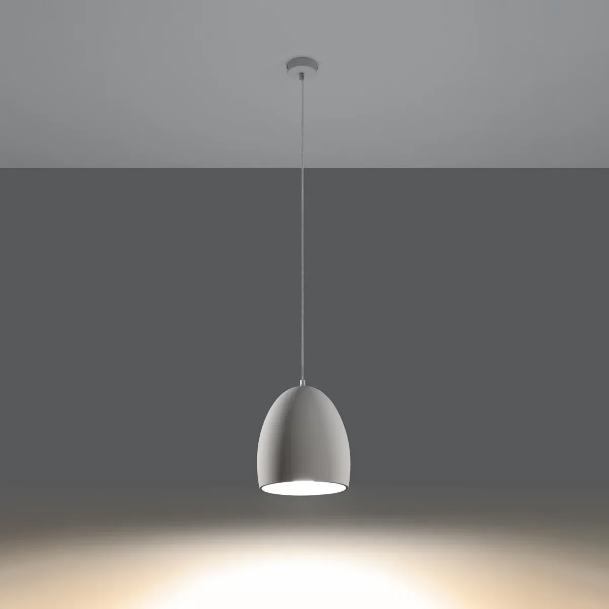 Ceramic pendant lamp FLAWIUSZ - white – image 3