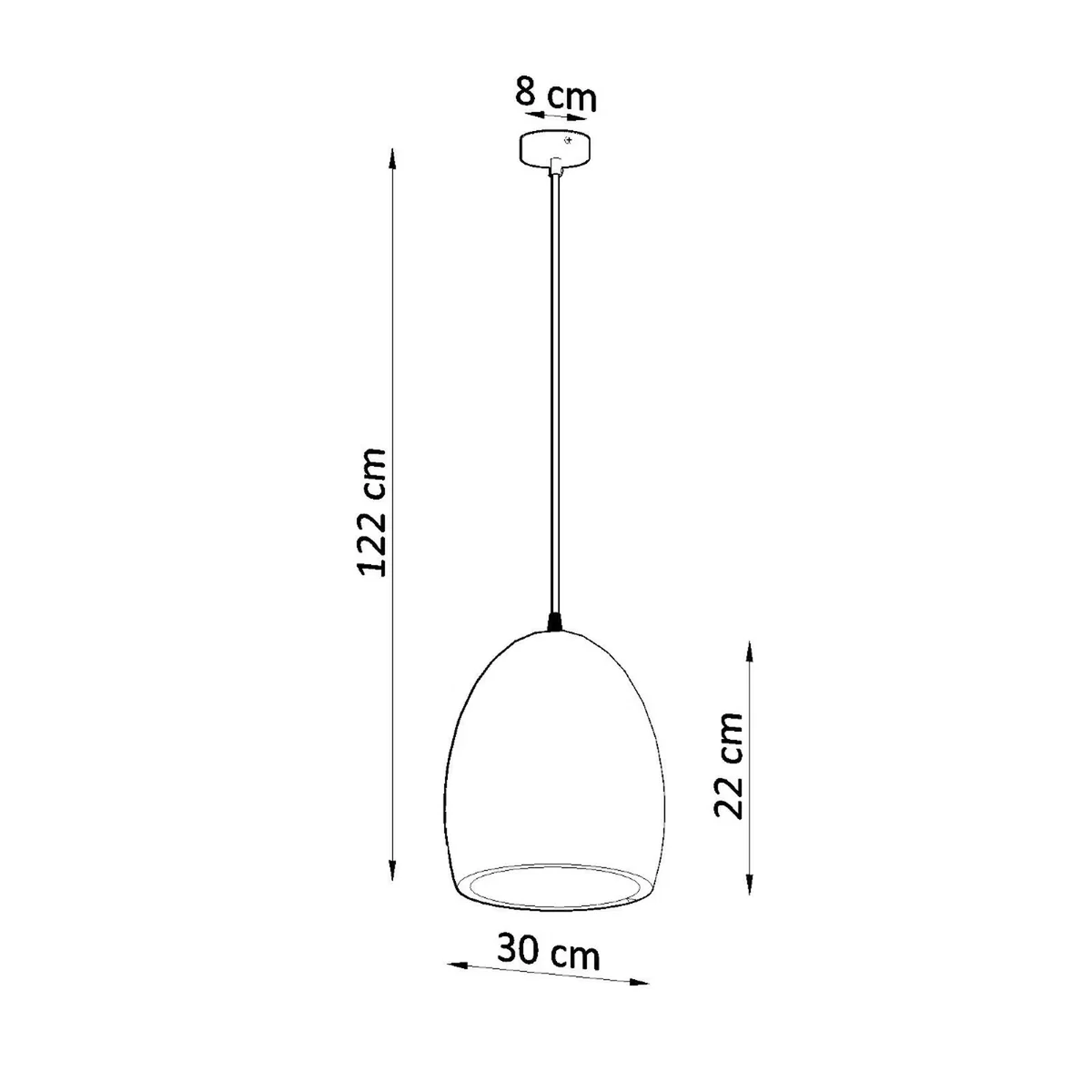 Ceramic pendant lamp FLAWIUSZ - white – image 6