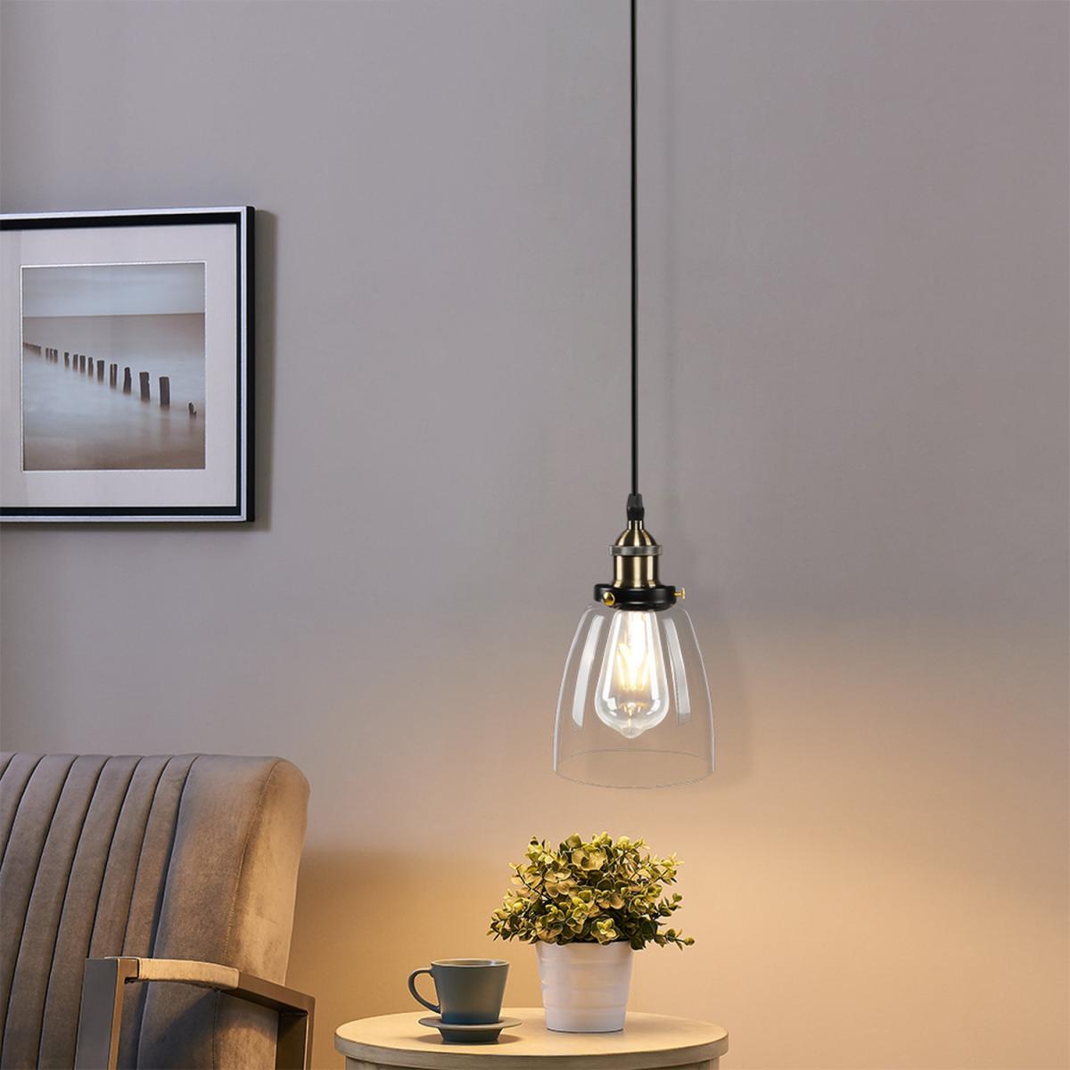 Single Head Glass Pendant Light - Black – image 4