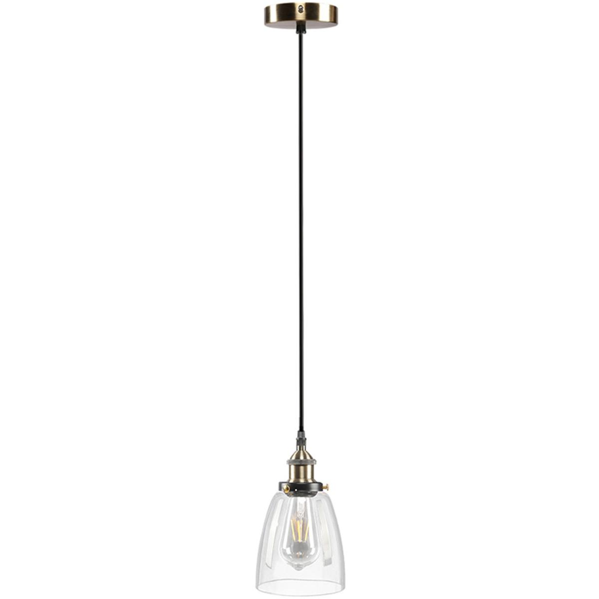 Single Head Glass Pendant Light - Black – image 6