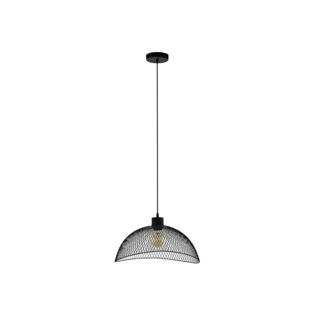 Pompeya Black Mesh Single Pendant - Black