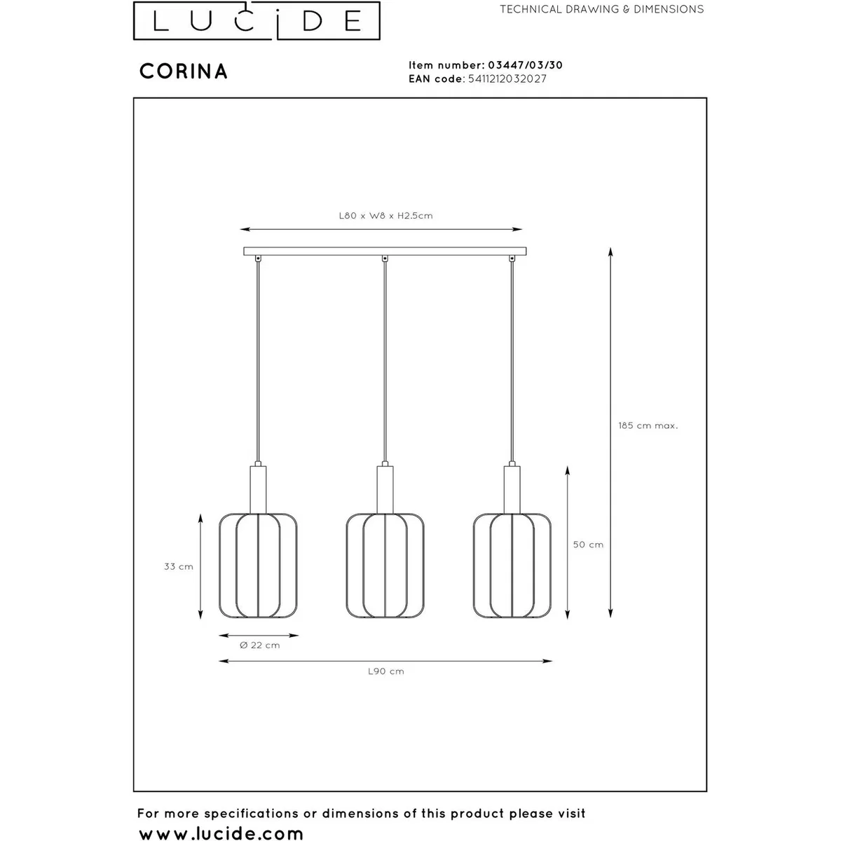 Lucide Lighting Lucide Pendant Light Black H - Black – image 7