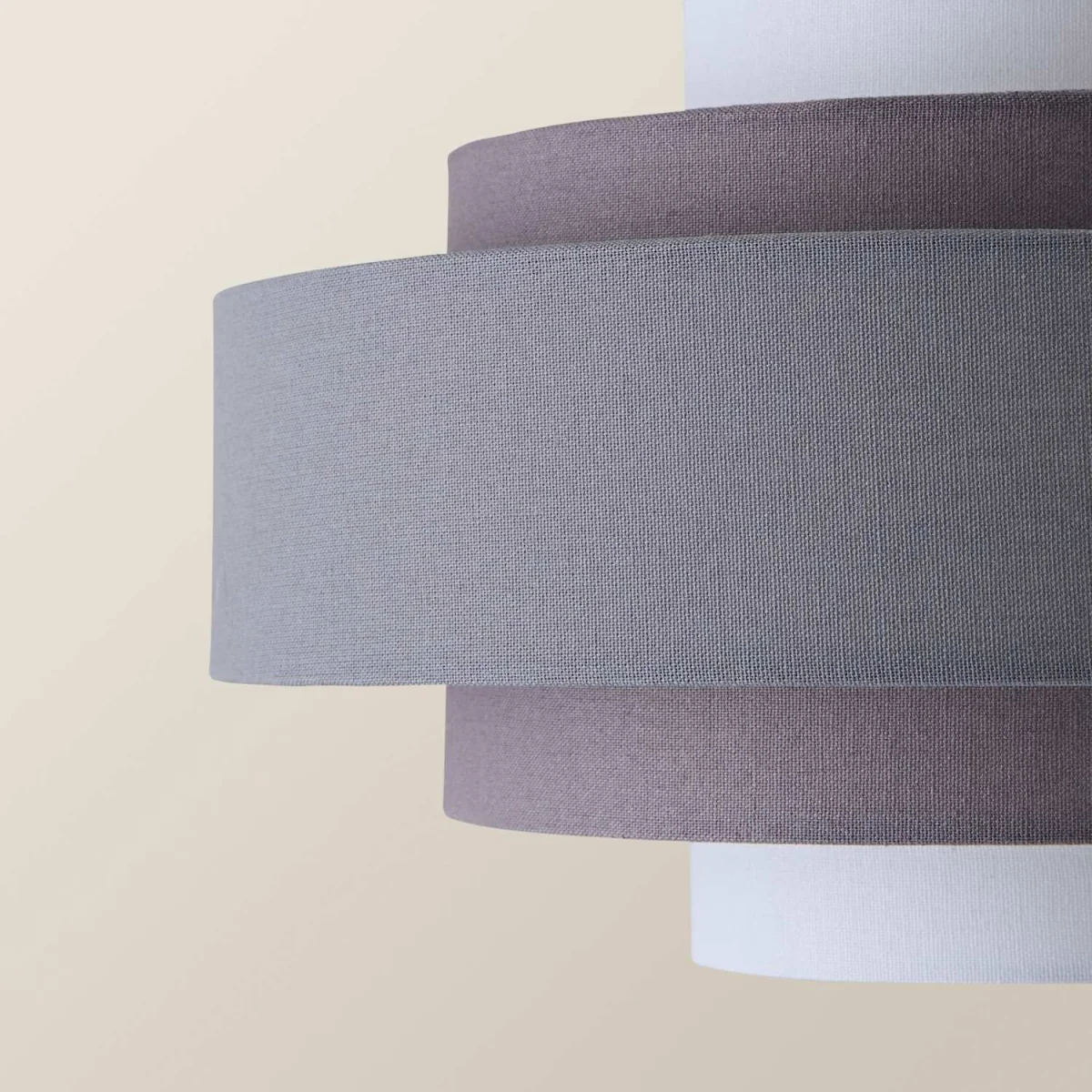 Modern 3 Tone Grey 5 Tier Cylinder Ceiling Pendant Light Shade - Grey / Yes – image 6