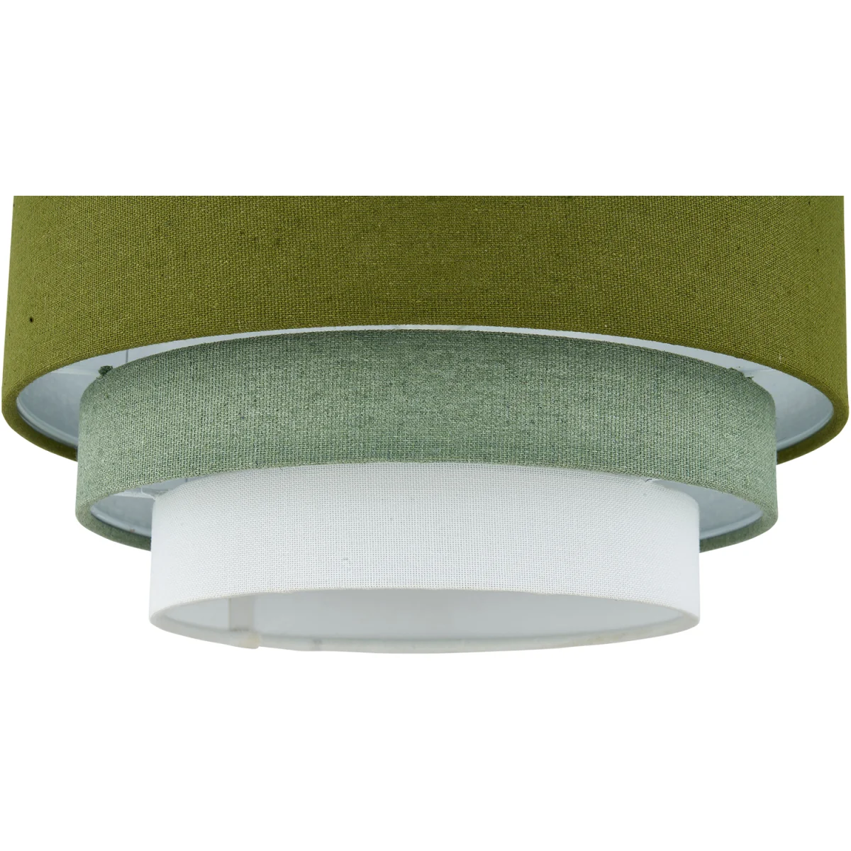 Set Of 2 Gabi Sage Green Ombre Linen 3 Tier Ceiling Light Shades - Sage Green – image 3