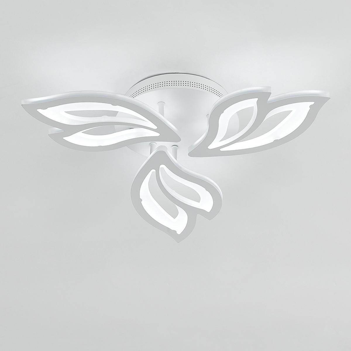 3 Lights Flower Shape LED Ceiling Light - White / Cool White – image 2