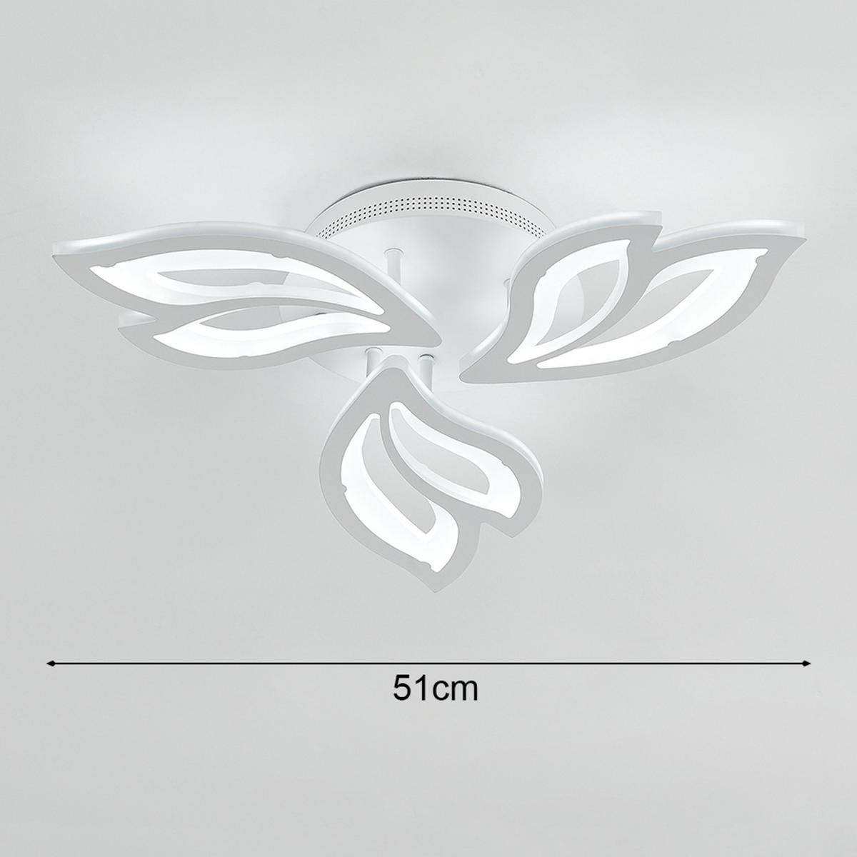 3 Lights Flower Shape LED Ceiling Light - White / Cool White – image 3