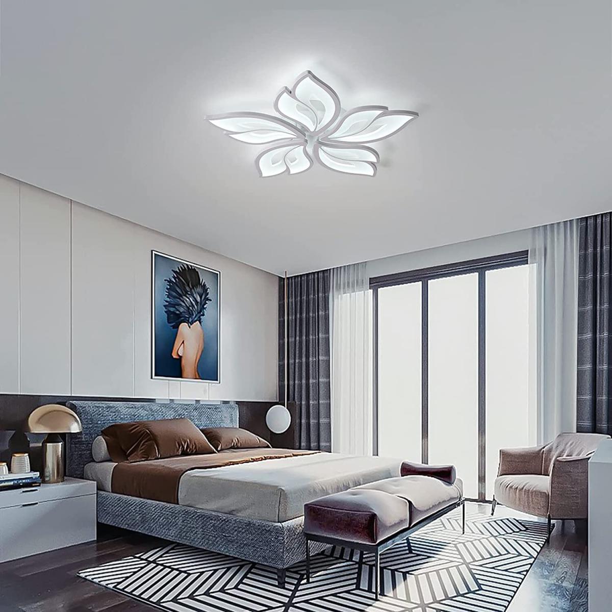 3 Lights Flower Shape LED Ceiling Light - White / Cool White – image 4