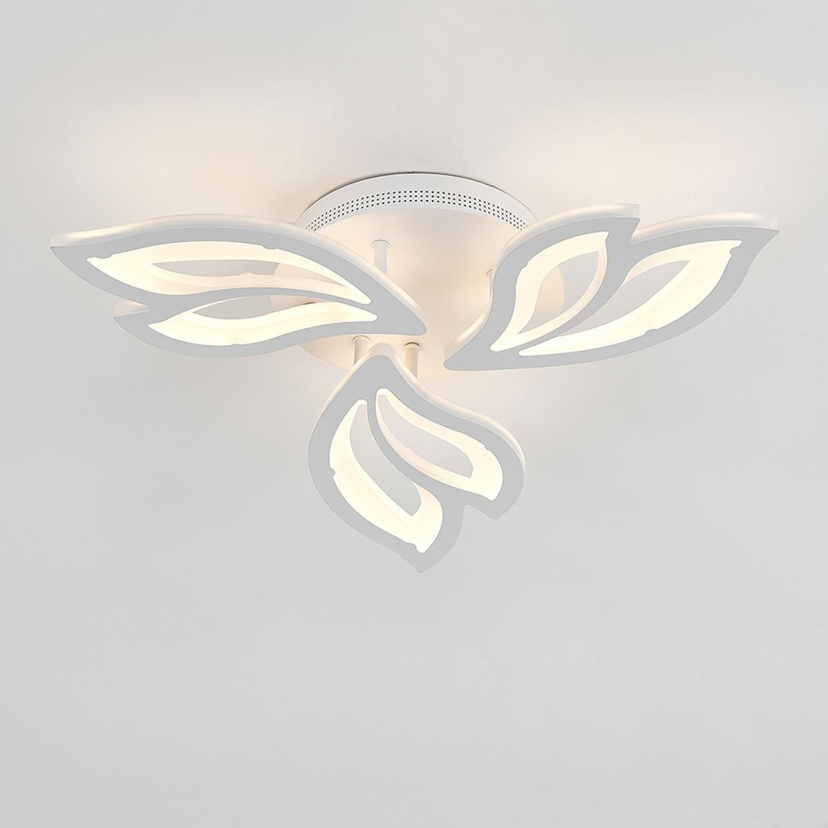3 Lights Flower Shape LED Ceiling Light - White / Cool White – image 7
