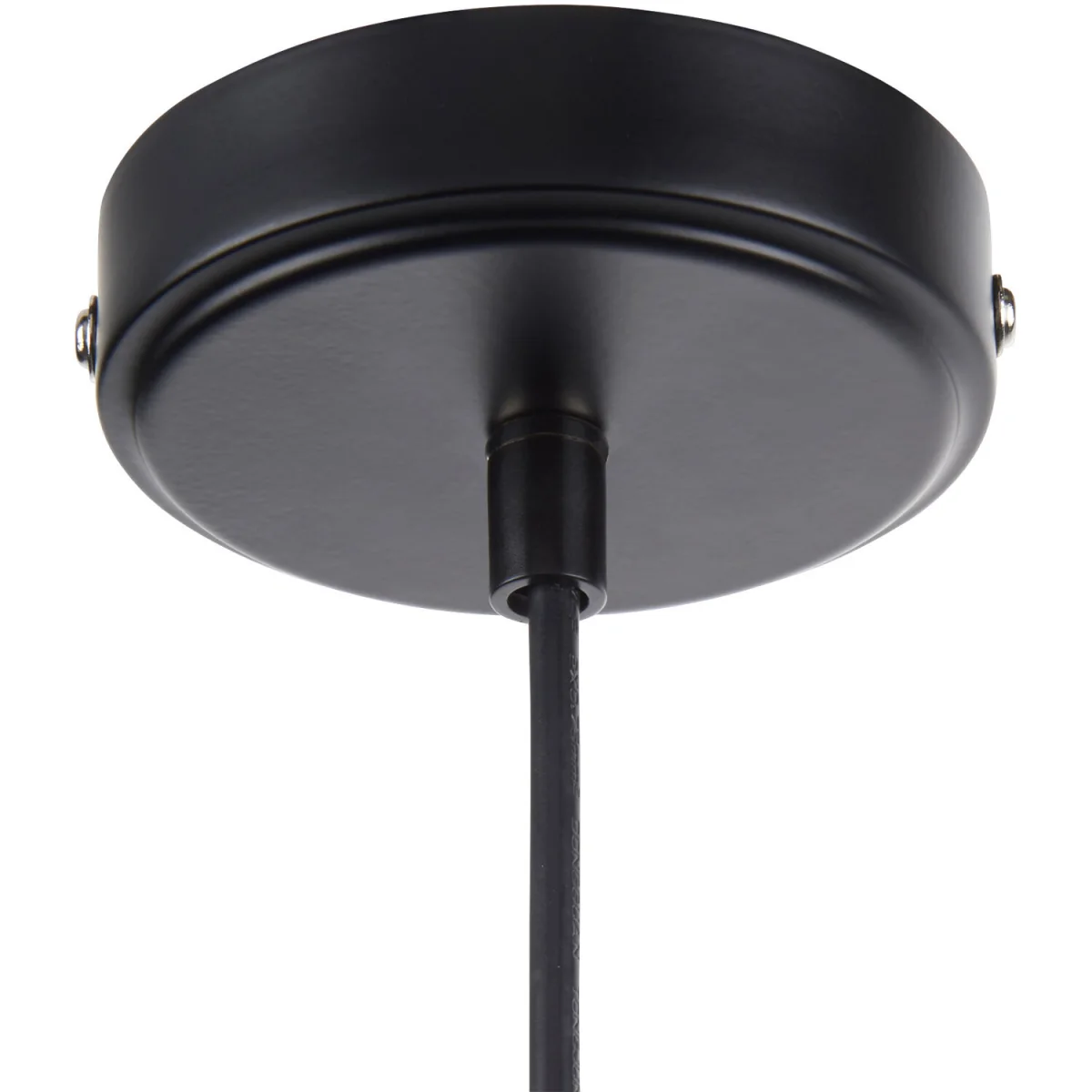 Portland Ceiling Single Pendant Light - Matt Black And Clear Ribbed Glass – image 5