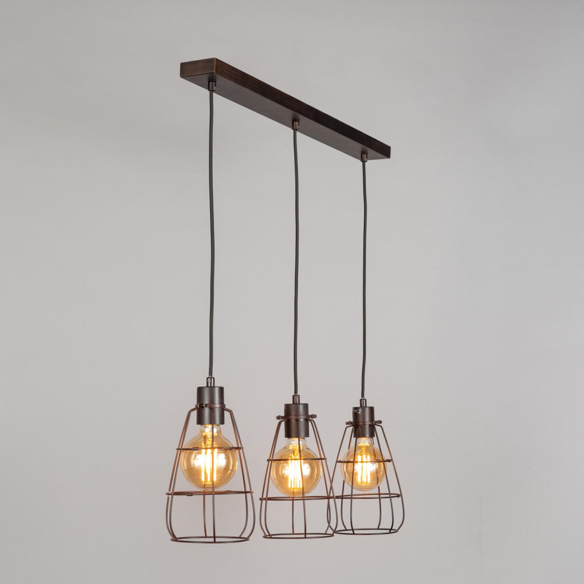 Drax 3 Light Ceiling Pendant - Bronze – image 6
