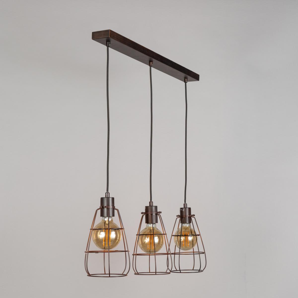 Drax 3 Light Ceiling Pendant - Bronze – image 7