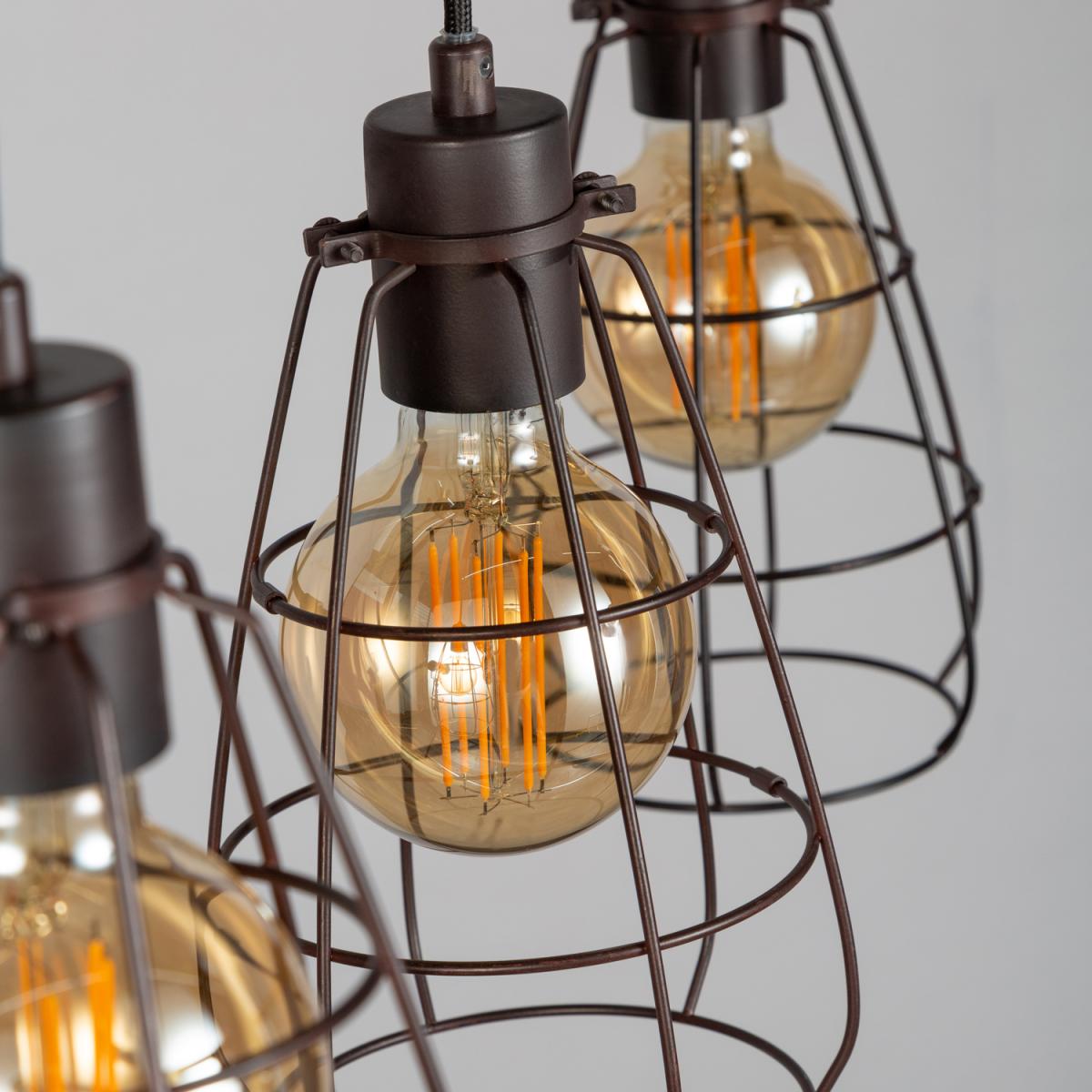 Drax 3 Light Ceiling Pendant - Bronze – image 8