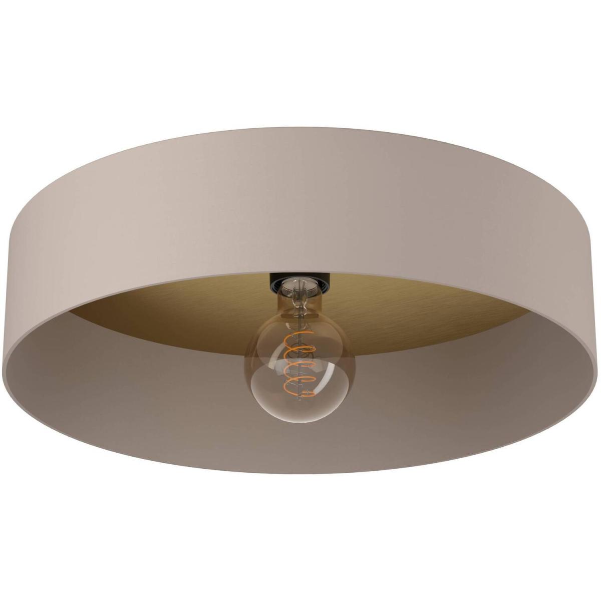 EGLO Duaia Taupe Metal Flush Ceiling Light With Interchangeable Element - Taupe – image 2