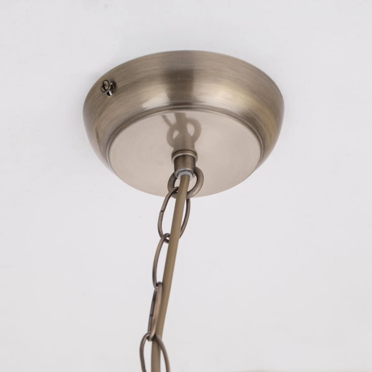 Alicia 3lt Ceiling Single Pendant Light - Antique Brass Plate And Clear Glass – image 4