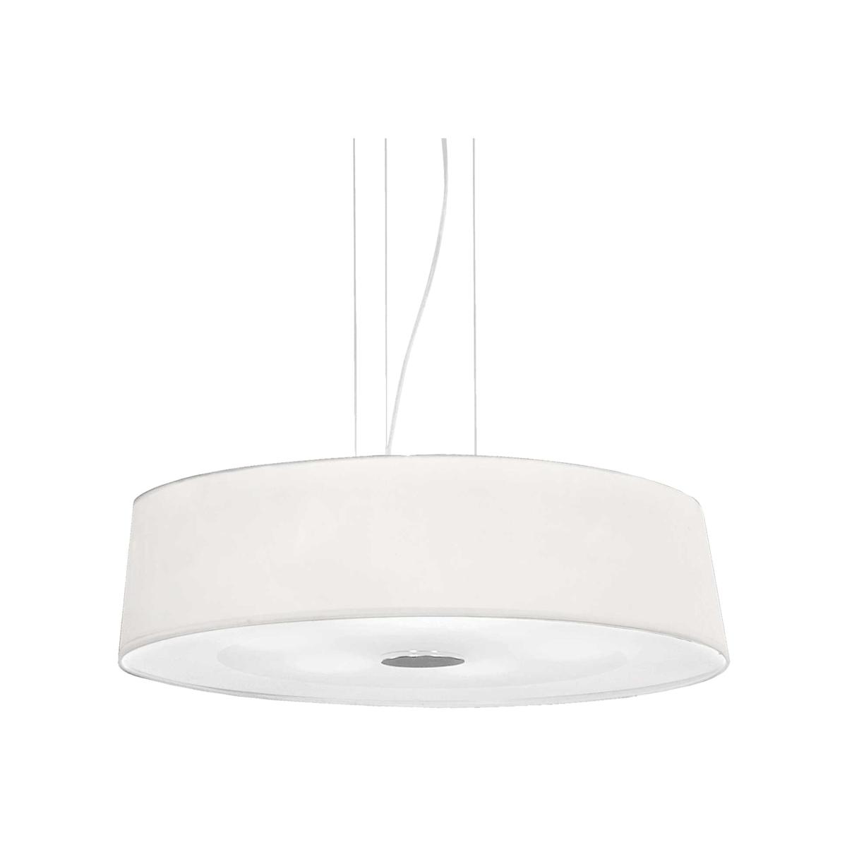 Hilton 6 Light Round Ceiling Pendant - White