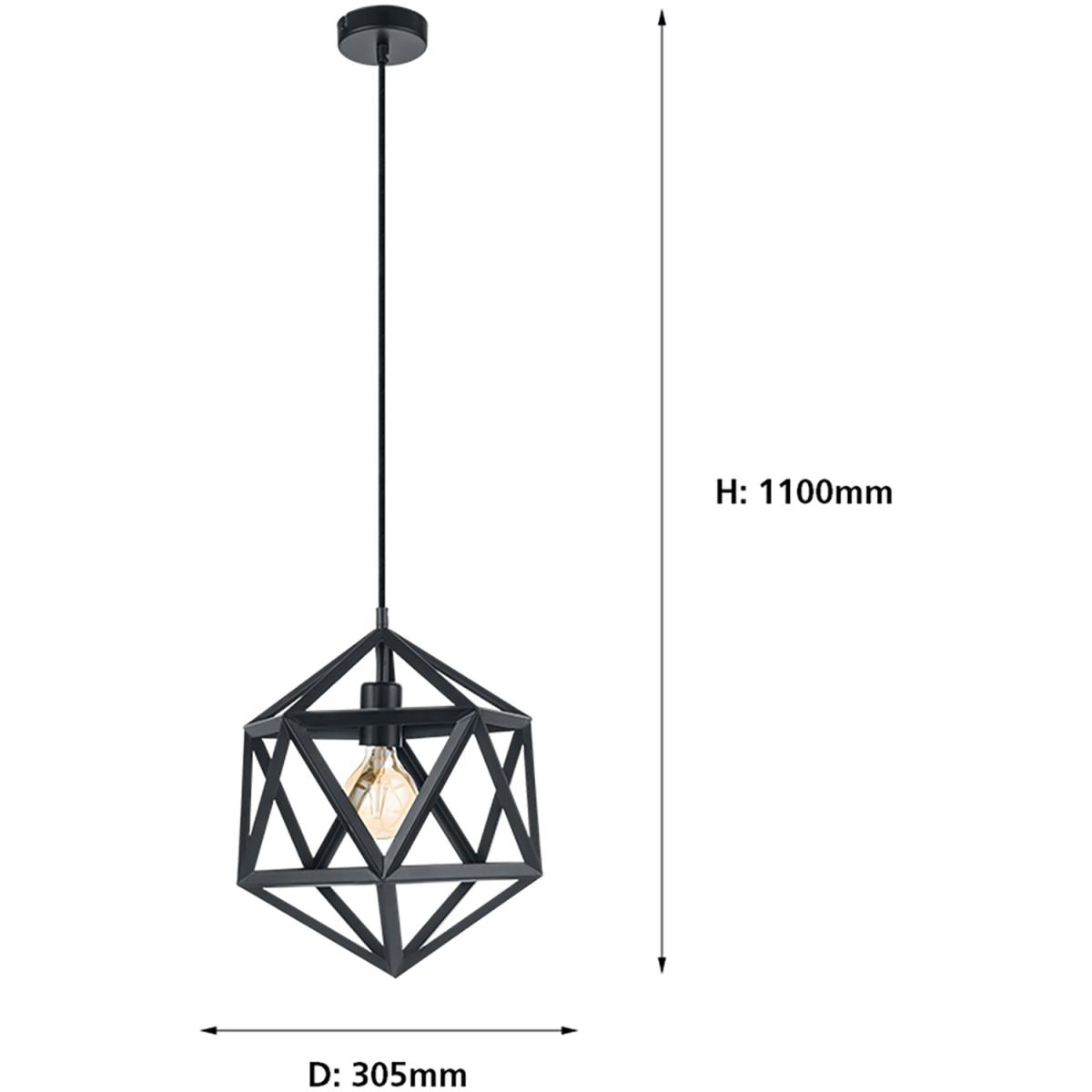 EGLO Embleton Black Geometric Star Pendant Light - Black – image 2