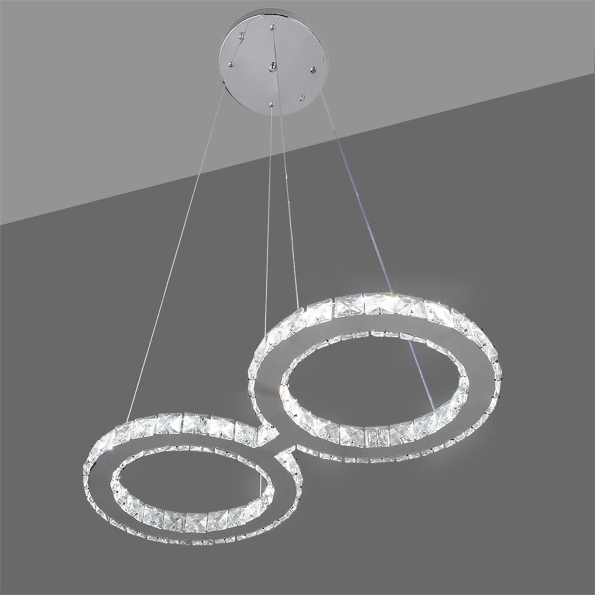 Modern Crystal Pendant Light - Silver – image 4