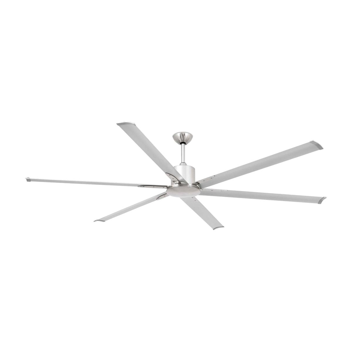 Andros Anodized Grey 6 Blade Ceiling Fan - Satin Nickel – image 1
