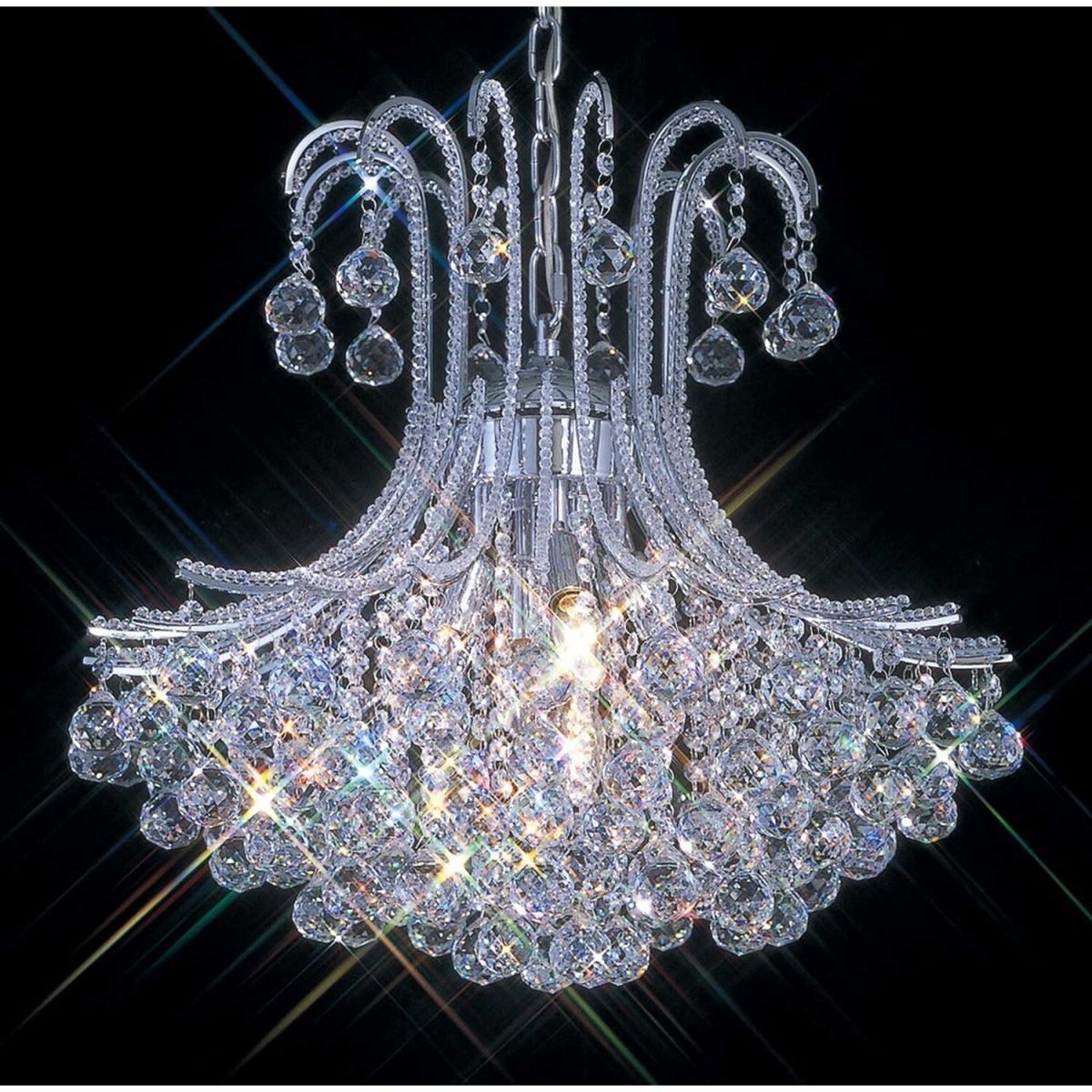 Bask Ceiling Pendant Round 6 Light Polished Chrome, Crystal - Polished Chrome – image 3