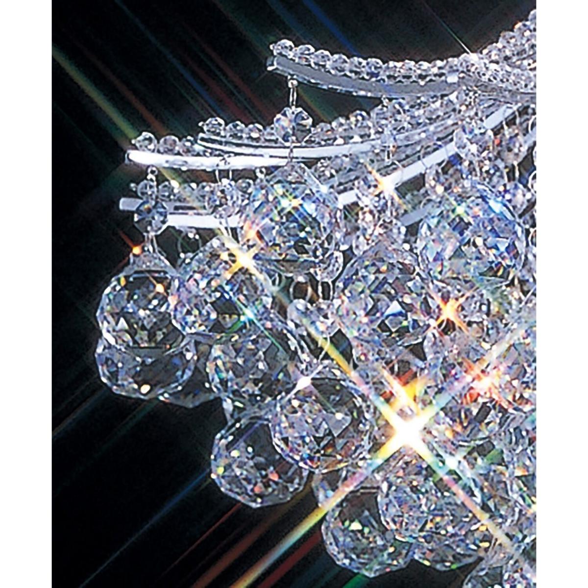 Bask Ceiling Pendant Round 6 Light Polished Chrome, Crystal - Polished Chrome – image 4