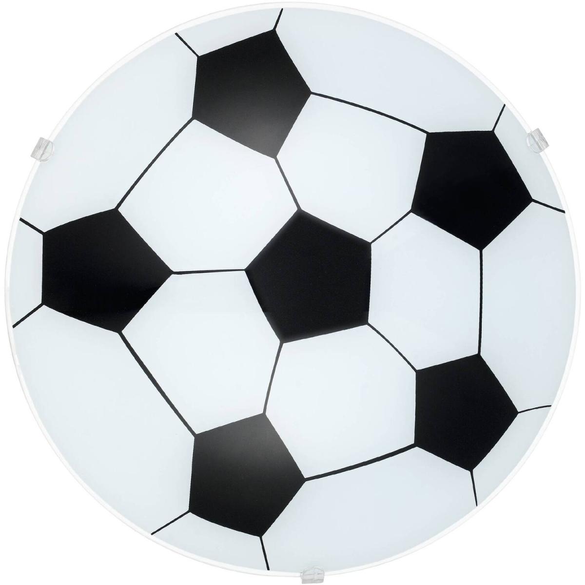 EGLO Junior 1 Football Inspired BlackWhite Flush Ceiling Light - White – image 2