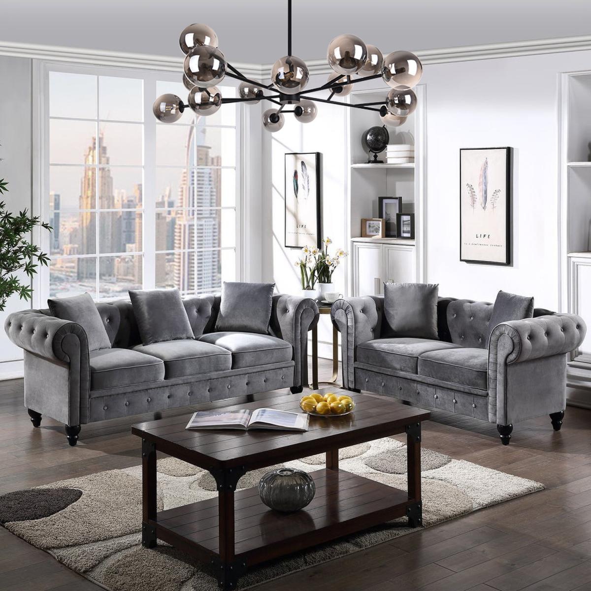Sputnik 15-Light Glass Globe Chandelier - Black – image 7