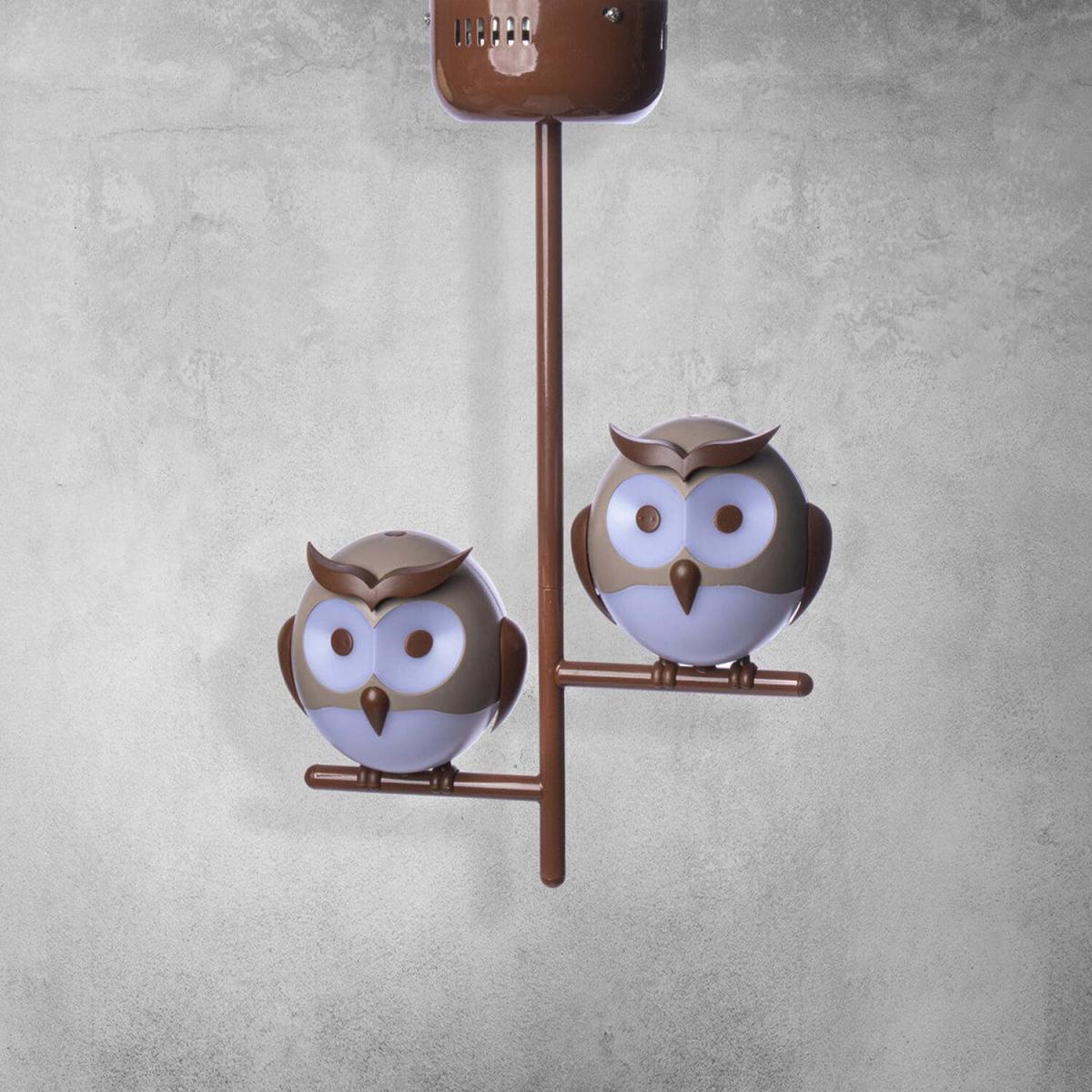 Milagro Ceiling Lamp Owl - Brown – image 3