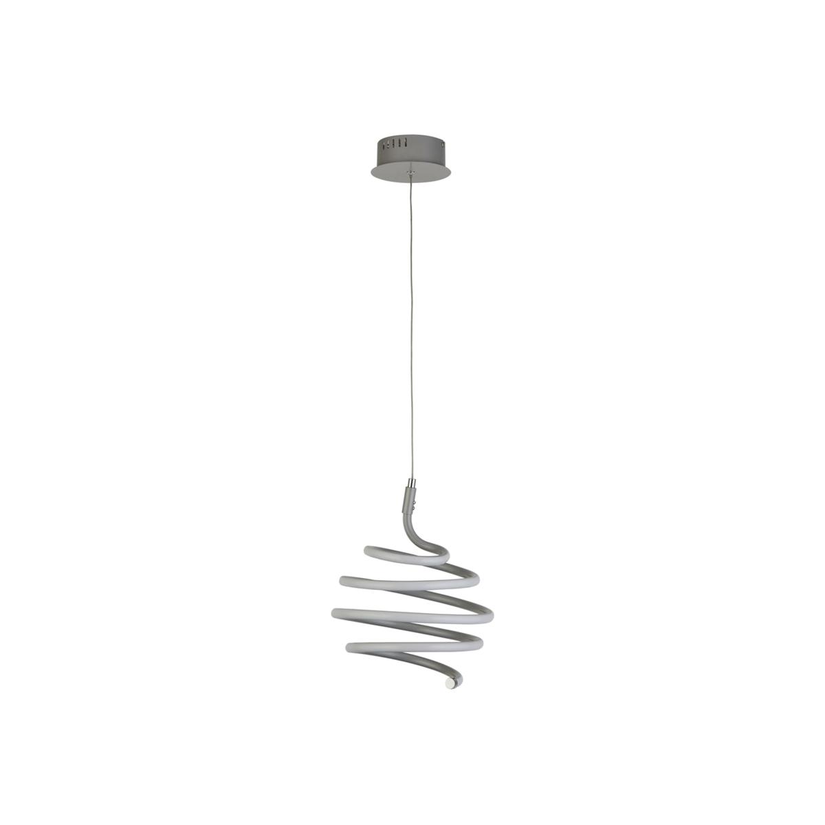 Swirl Integrated Led Grey Ceiling Pendant - Grey – image 1
