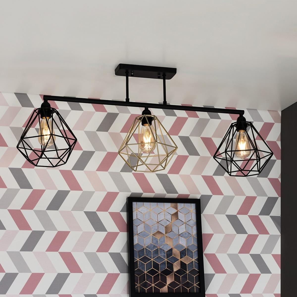 Fillatt Black Ceiling Bar Light Black Shade - Black – image 3