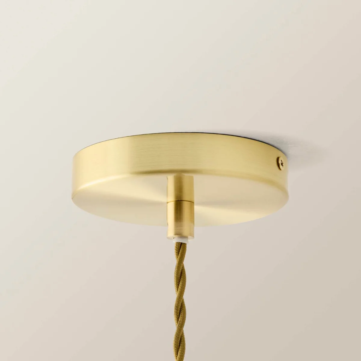 Maddison Brushed Gold Ceiling Light Pink Glass Shade - Pink – image 6