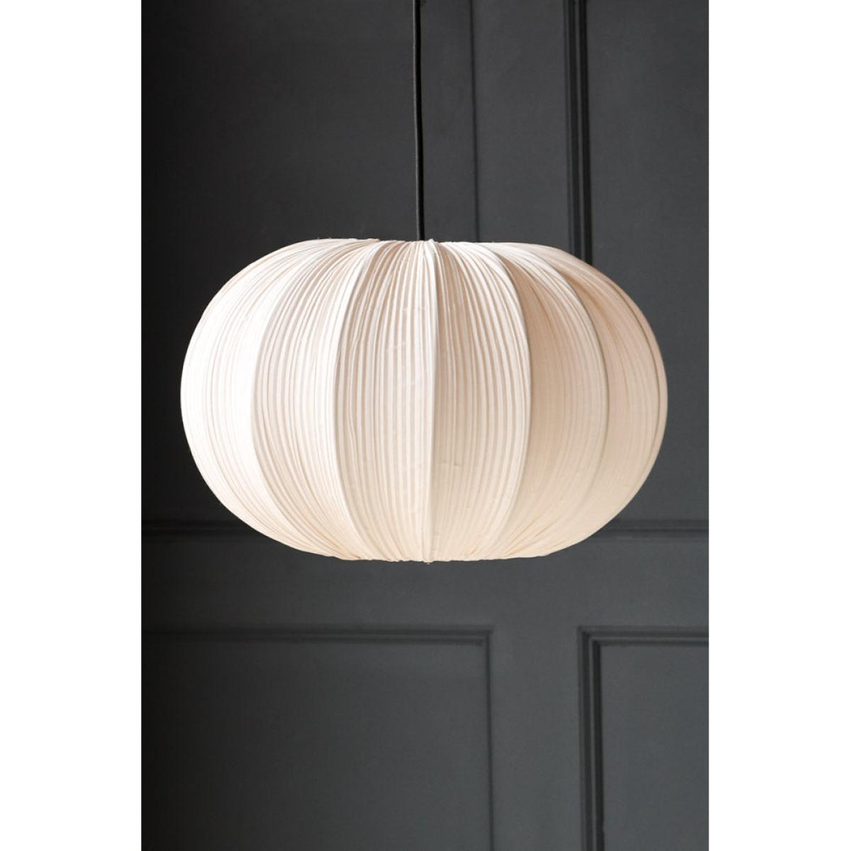 Neutral Pleated Fabric Ceiling Light – image 2