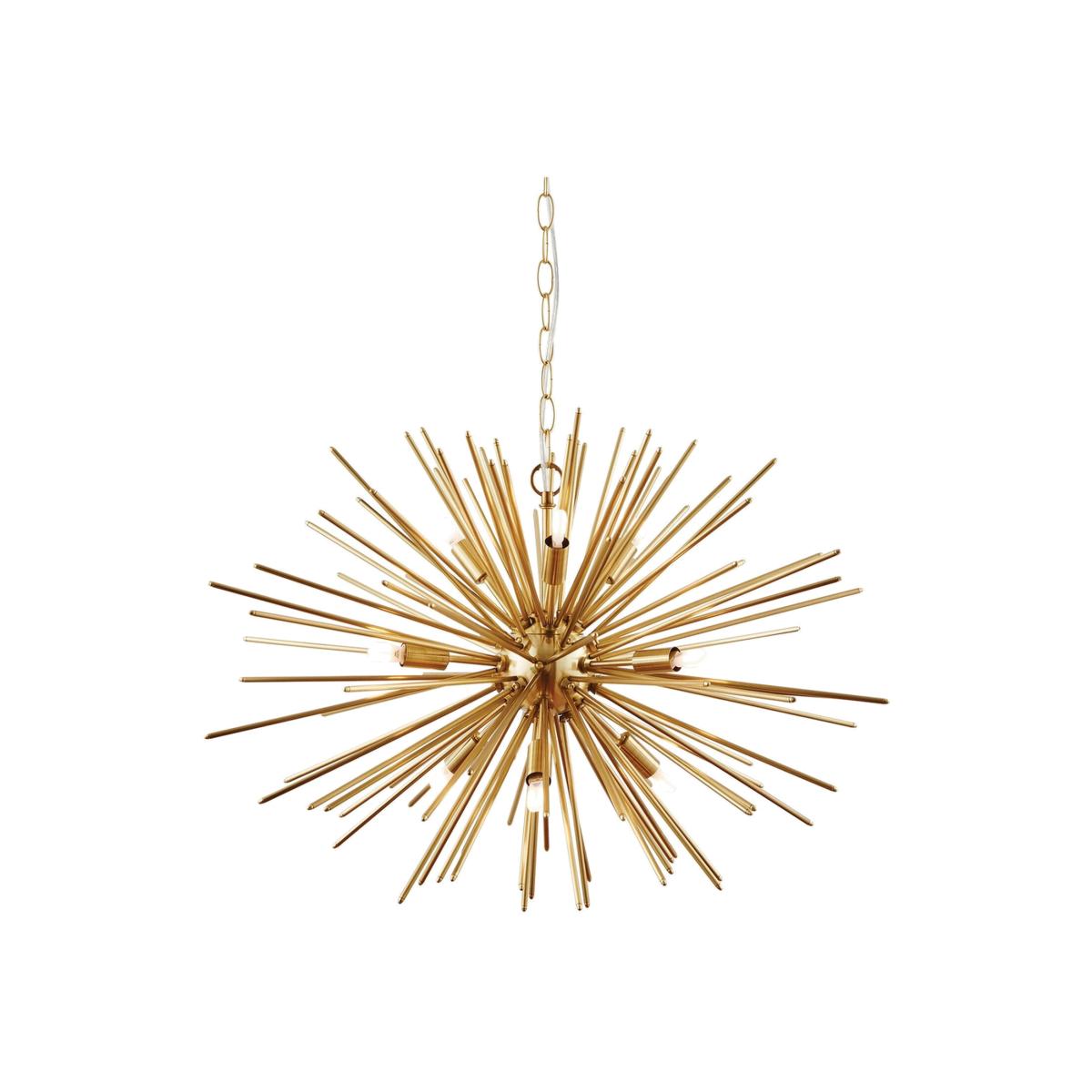 Orta 9 Light Spherical Pendant Satin Brushed Gold Plate, G9 - Satin Brushed Gold Plate – image 1