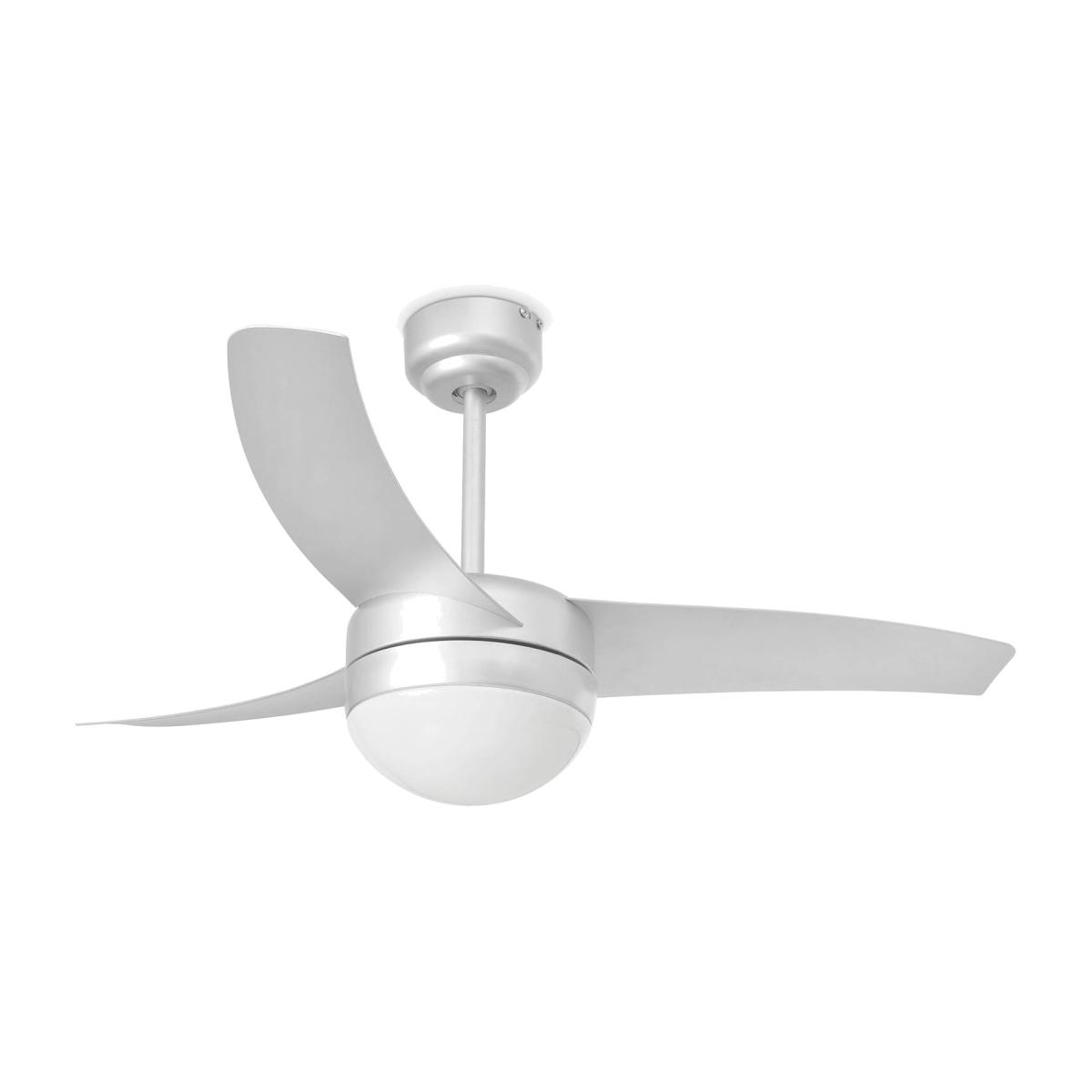 Easy 2 Light Small Ceiling Fan Grey with Light, E27 - Grey – image 1