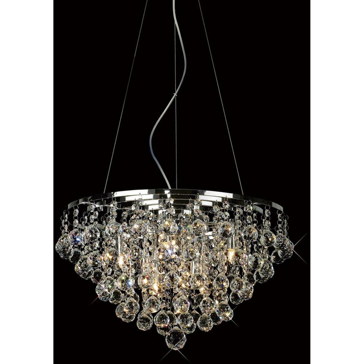 Atla Ceiling Pendant 8 Light Polished Chrome, Crystal - Polished Chrome – image 2