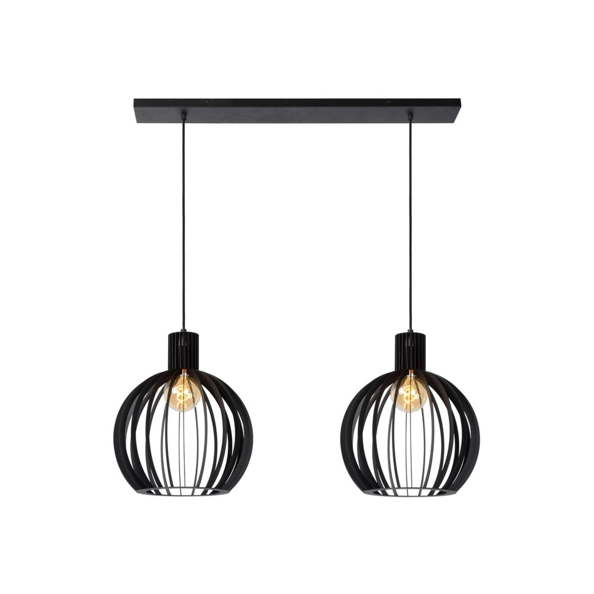 Mikaela Modern Bar Pendant Light Black - Black