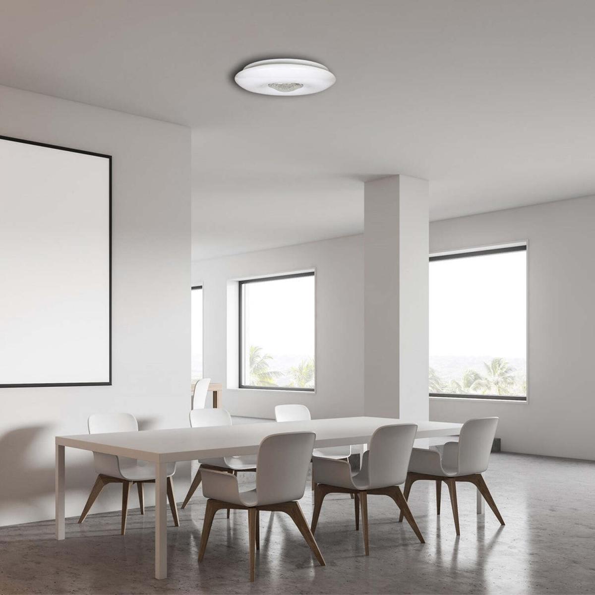 Milagro Ceiling Lamp Vela 24W Led 420 mm Dimmable Remote White - White – image 2