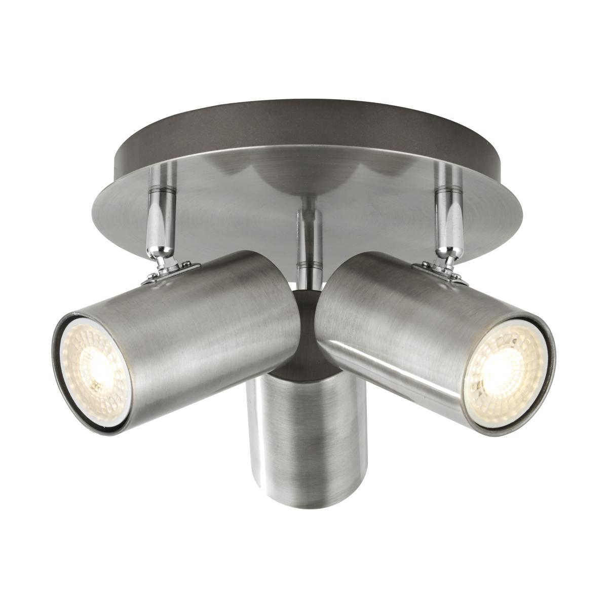 Satin Silver 3 Light Spot - Silver – image 1