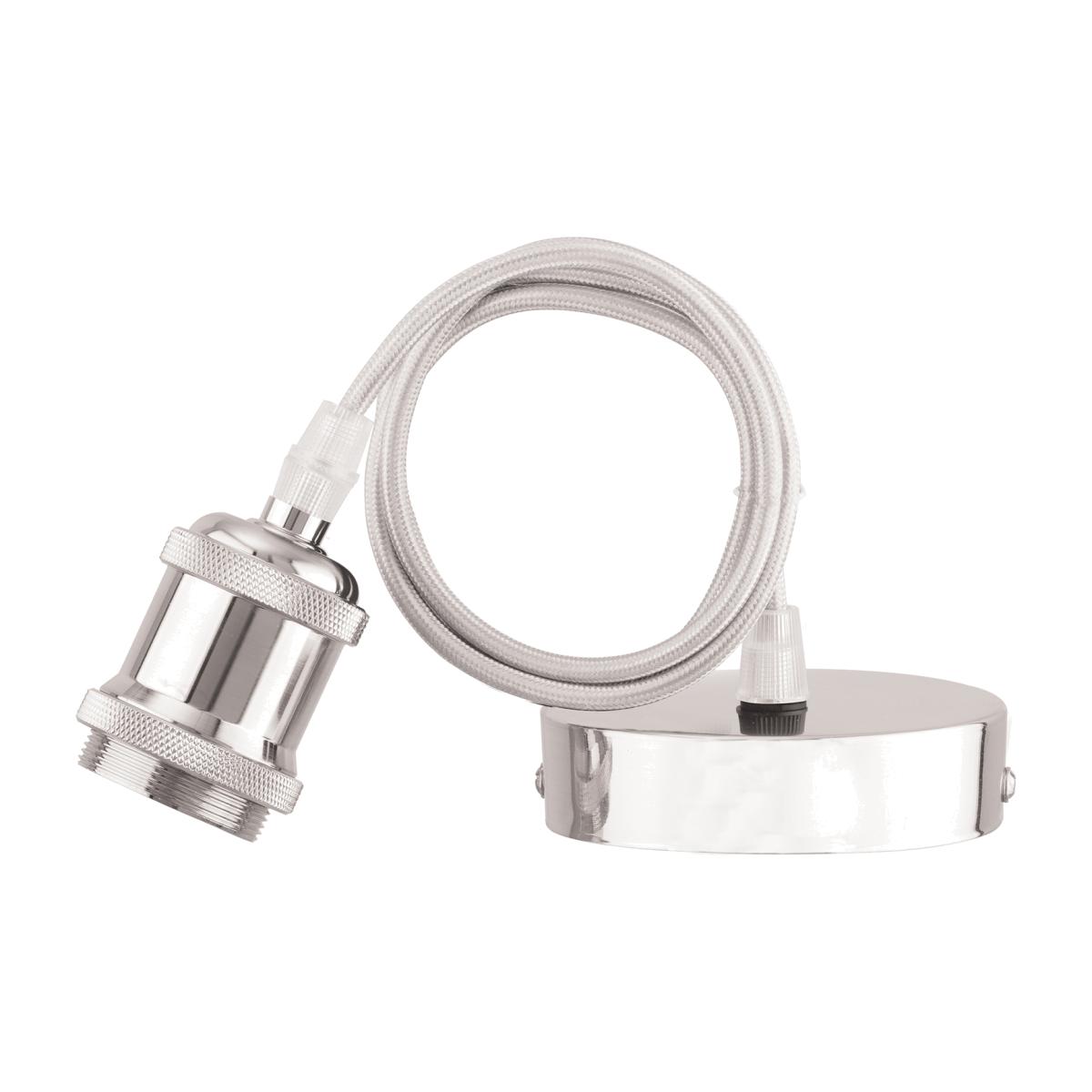 Decorative Pendant Light Fitting - Silver – image 1