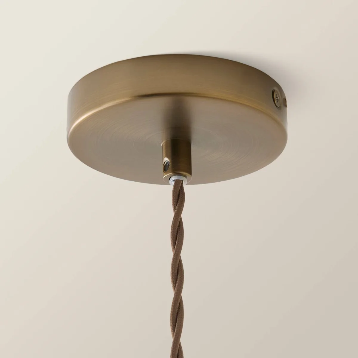 Kira Glass Cloche Brushed Brass Single Ceiling Pendant Light - Brushed Brass / 0 – image 5
